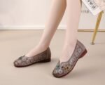 Ethnic Style Genuine Leather Hollow-Out Sandals for Women - Image 3
