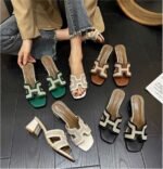 Chunky High-Heeled Sandals For Women - Image 4