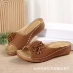 Open toe outdoor slippers women's