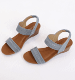 Wedge heel elastic large size women's sandals - Image 6