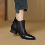 Chunky Heel Ankle Boots For Women - Image 2