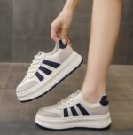 Genuine leather sports casual thick-sole shoe - Image 2