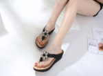Bohemian ethnic style thick bottom sandals - Image 7