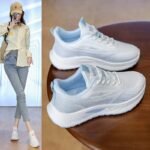 Breathable flying weave women's shoes