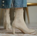 Yaguan pointed short boots women