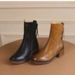 Chelsea boots thick heel short boots - Image 4