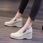 Wedge-heeled Single Shoes for Women