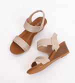 Wedge heel elastic large size women's sandals - Image 9
