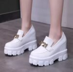 Genuine leather platform shoes for women - Image 2