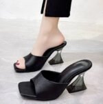 Women's Transparent High Heels Slippers - Image 6