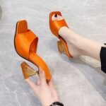 Women's Transparent High Heels Slippers