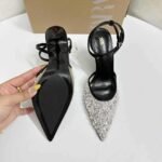 New Style Mesh Sequin Pearl Stiletto High Heels for Women - Image 6