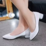 Single shoes for women medium heel - Image 5