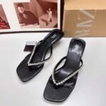 White Cracked Leather French-Style Beach Buckle - Image 4