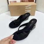 Comfortable Wedge Heel Round Toe Flip-Flops Women's - Image 3
