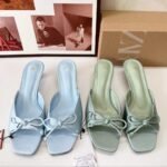 Elegant Bow Open-Toe Kitten Heel Sandals - Image 2