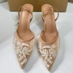 New Pointed Toe Stiletto Heels with Mesh Closed Toe - Image 7