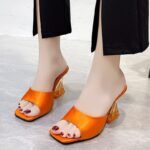 Women's Transparent High Heels Slippers - Image 3