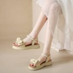 Genuine leather sandals for women