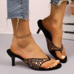 Studded Suede Sandals For Women - Image 7