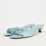 Elegant Bow Open-Toe Kitten Heel Sandals - Image 3