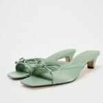 Elegant Bow Open-Toe Kitten Heel Sandals