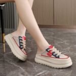 Mesh breathable slim slippers for women