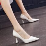 new sexy nightclub white leather shoes - Image 2