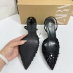 Women's High Heels with Glossy Rhinestones - Image 4