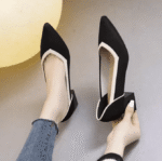 Women Shoes Breathable soft leather mid-heel - Image 4