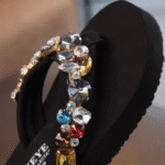 Rhinestones flip-flops Slippers - Image 4