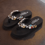 Rhinestones flip-flops Slippers - Image 8