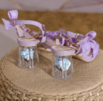 Women's shoes silk scarf bow casual crystal heel - Image 3