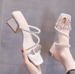 New rhinestones mid-heel for women - Image 6