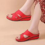 Women's shoes laser hollow wedge sandal - Image 3