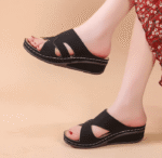 Women's shoes laser hollow wedge sandal