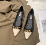 Soft leather retro flat shoes