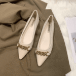 Soft leather retro flat shoes - Image 3