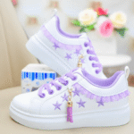 Girls' white shoes for autumn elementary