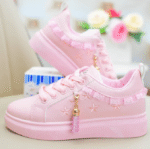 Girls' white shoes for autumn elementary - Image 2