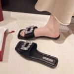 Outer wear flat slippers for women - Image 2