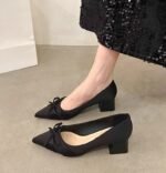 Silk pointed high heels for women - Image 2