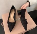 Silk pointed high heels for women - Image 5