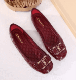 New shallow buckle flat heel women's shoes