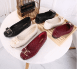 New shallow buckle flat heel women's shoes - Image 5