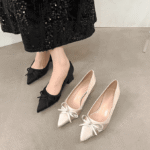 Silk pointed high heels for women - Image 4