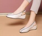 Box heel closed toe sandals 2026