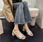 Chunky High-Heeled Sandals For Women - Image 5