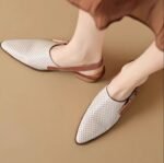 Women's Soft Lambskin Sandals French Retro - Image 4