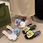 Niche Design Floral Stiletto Roman Sandals